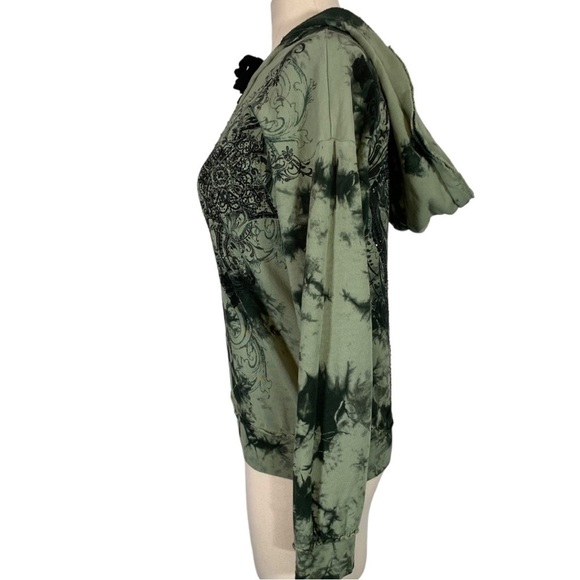 Vintage Affliction Y2k Pull Over Hoodie Sweatshirt Size XS - Picture 4 of 11